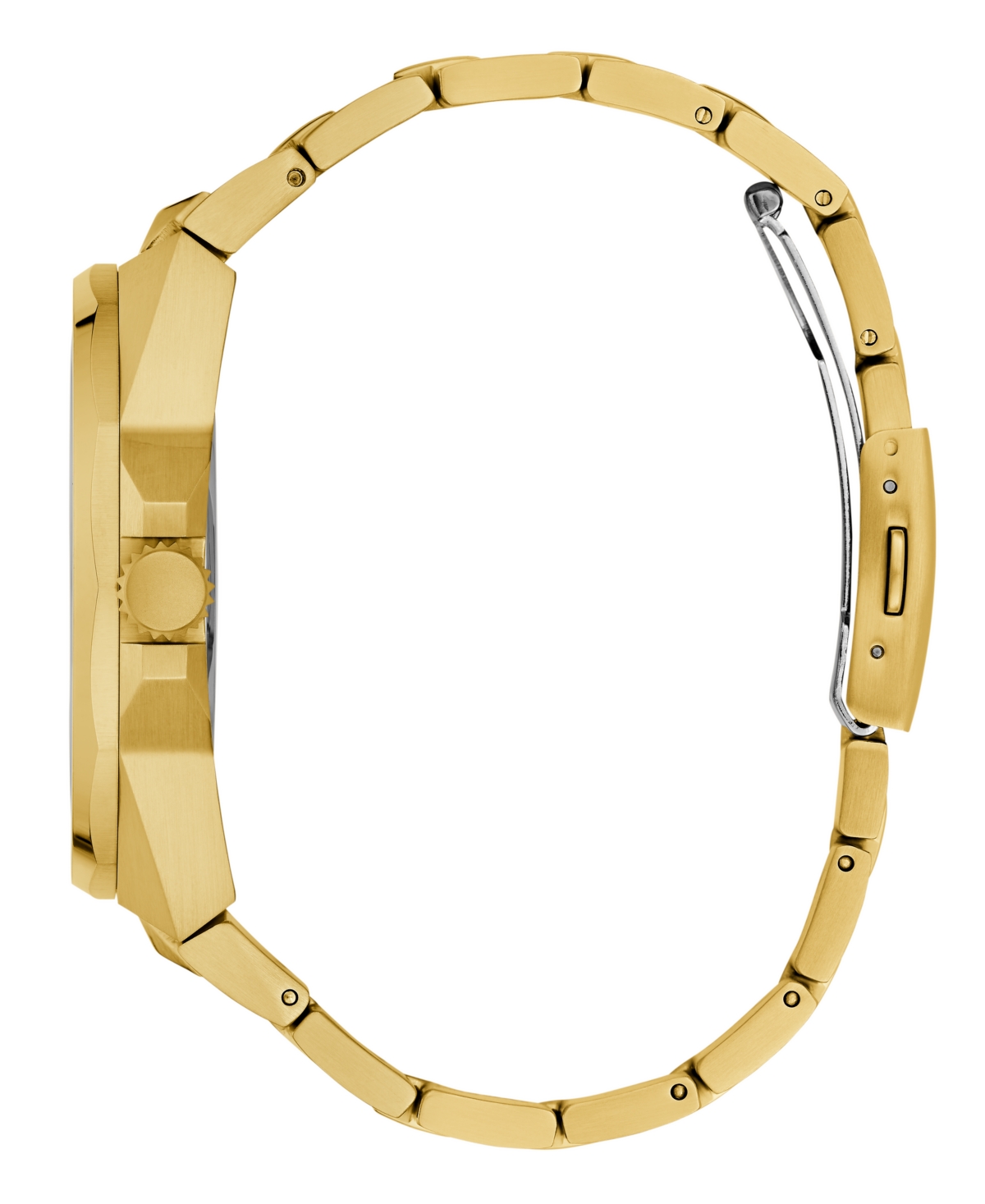 Guess Men's Multi-function Gold Steel Watch 46mm In Gold