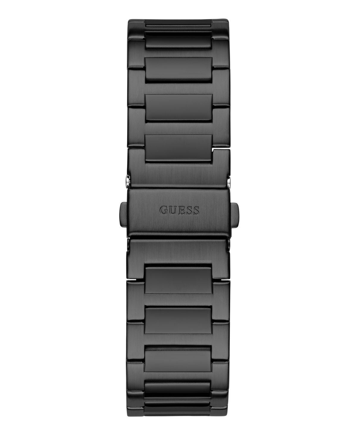 Guess Men's Analog Black Stainless Steel Watch 44mm In Black
