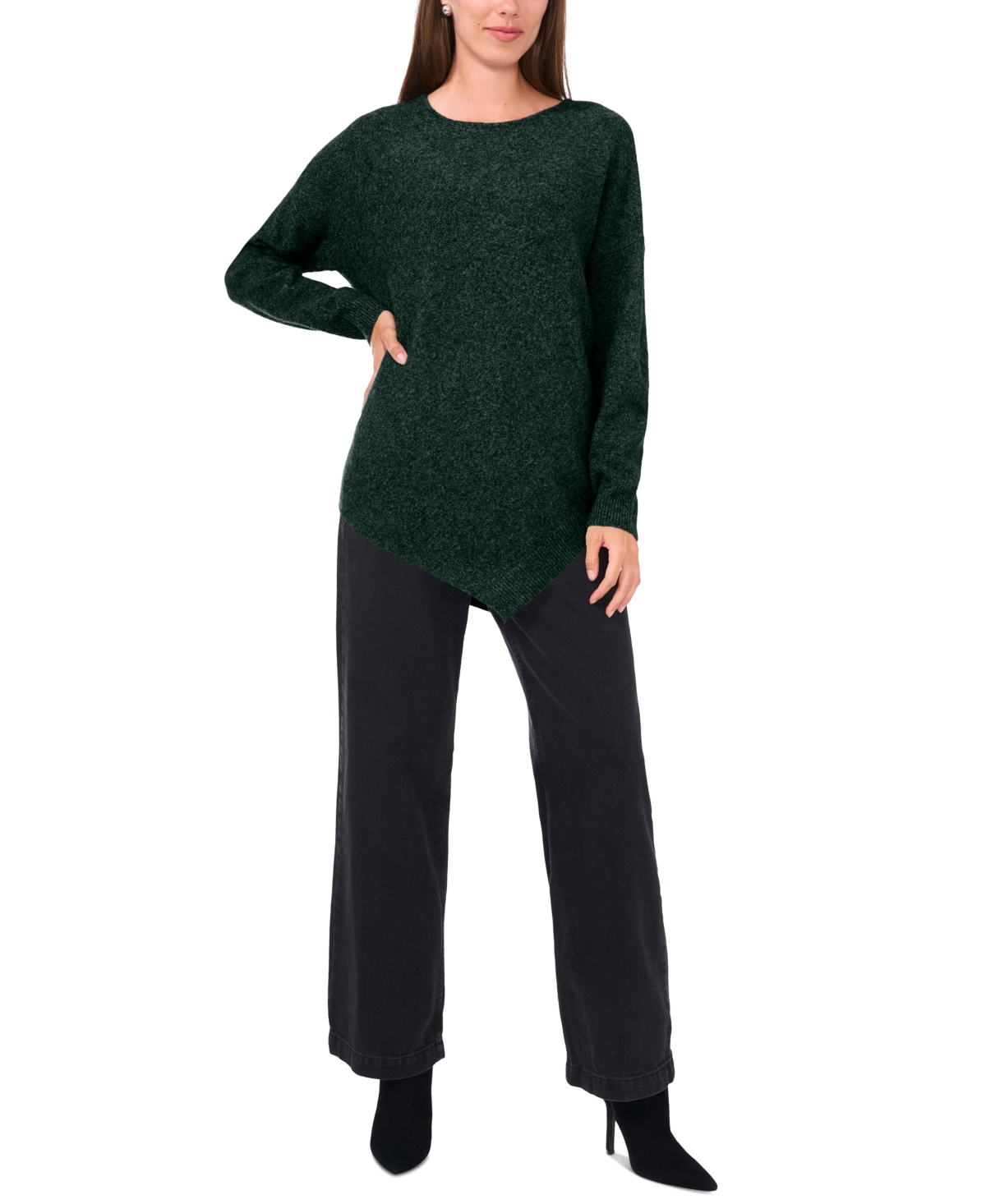 Vince Camuto Women's Crewneck Asymmetrical Sweater