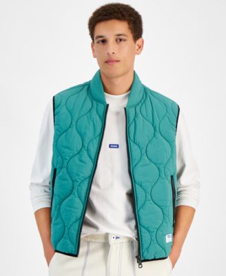Hugo Boss - Men's Bohotino2421 10258050 01 Slim-Fit Quilted Water-Repellent Full-Zip Puffer Vest