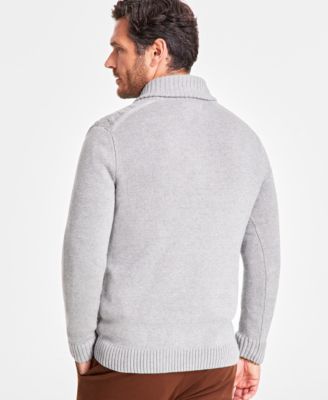 Men's Chunky Shawl Collar Sweater, Created for Macy's