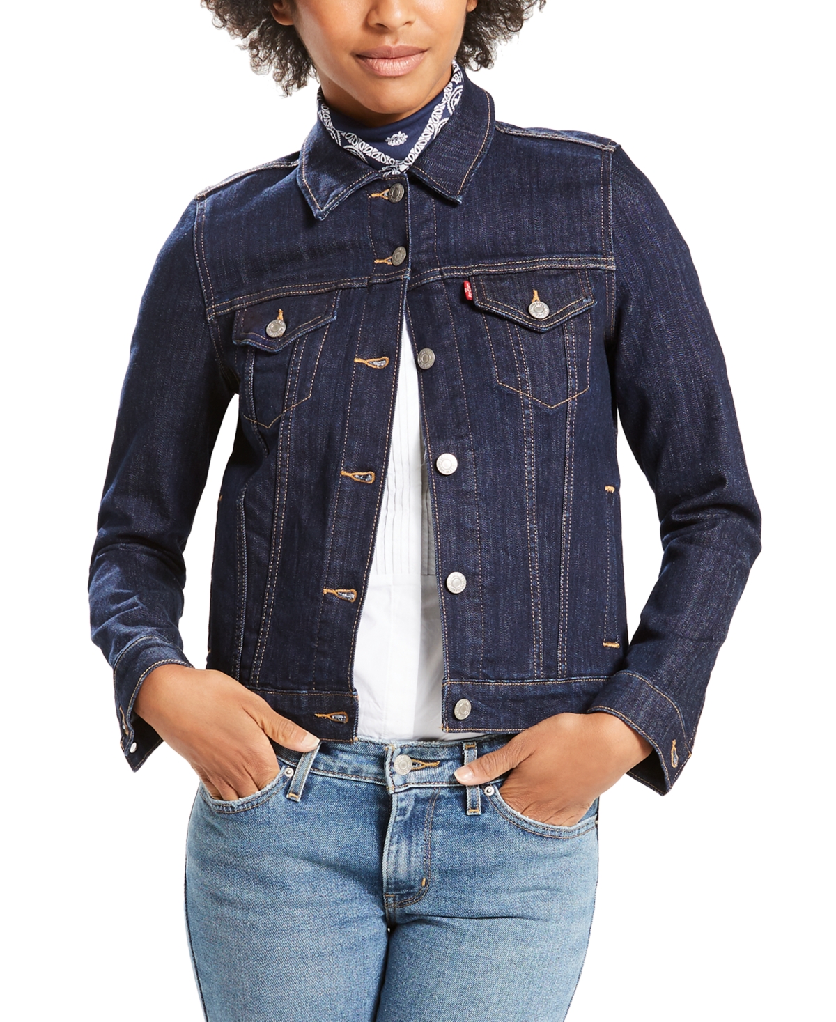 Levi's Women's Original Cotton Denim Trucker Jacket In Even Rinse