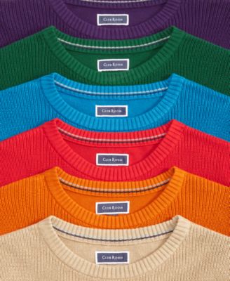 Men's Textured Cotton Sweater, Created for Macy's 