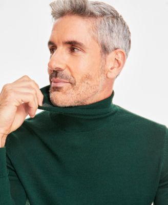 Men's Merino Wool Blend Turtleneck Sweater, Created for Macy's 
