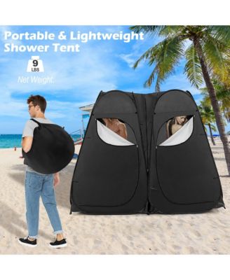 Outdoor 7.5FT Portable Pop Up Shower Privacy Tent Dressing Changing Room Camping