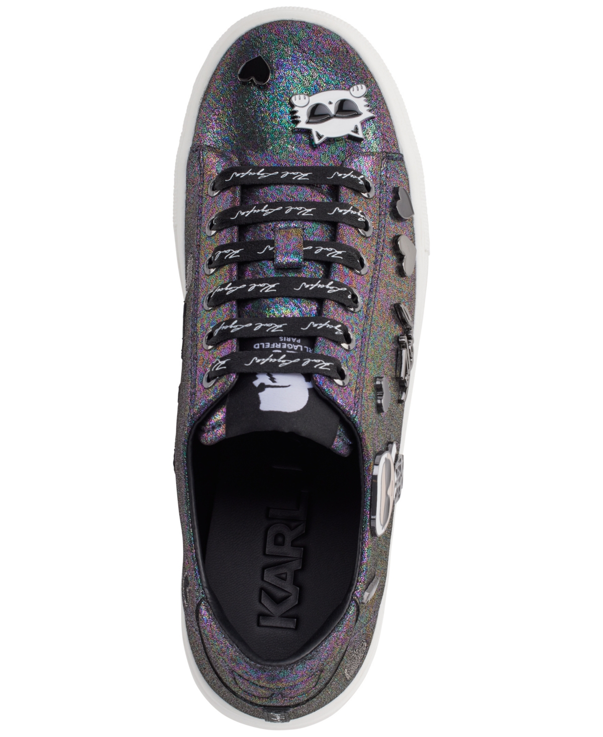 Karl Lagerfeld Paris Cate Pins Lace Up Sneakers
