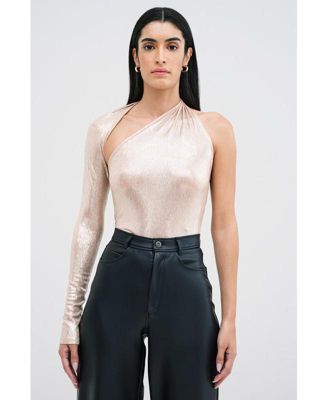 Women's Manhattan Metallic One Shoulder Top
