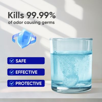 Retainer Cleaner with 120 Denture Cleaning Tablets, Quickly Remove Odors, Discoloration Stains & Plaque from Aligner, Mouth Guard, Night Guard and More Dental Appliances