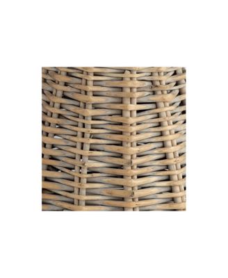 Collection Set of 6 Lamp Shades Natural Wicker Weave Small 3" Top x 6" Bottom x 5" High Candelabra Clip-On Fitting