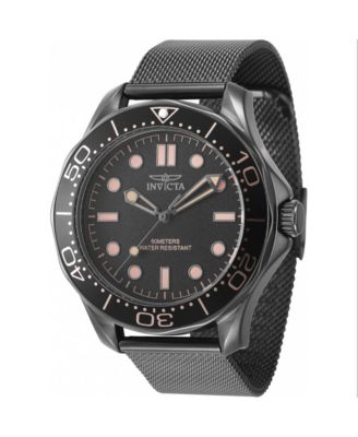 Men's 45979 Pro Diver Quartz 3 Hand Black Dial Watch