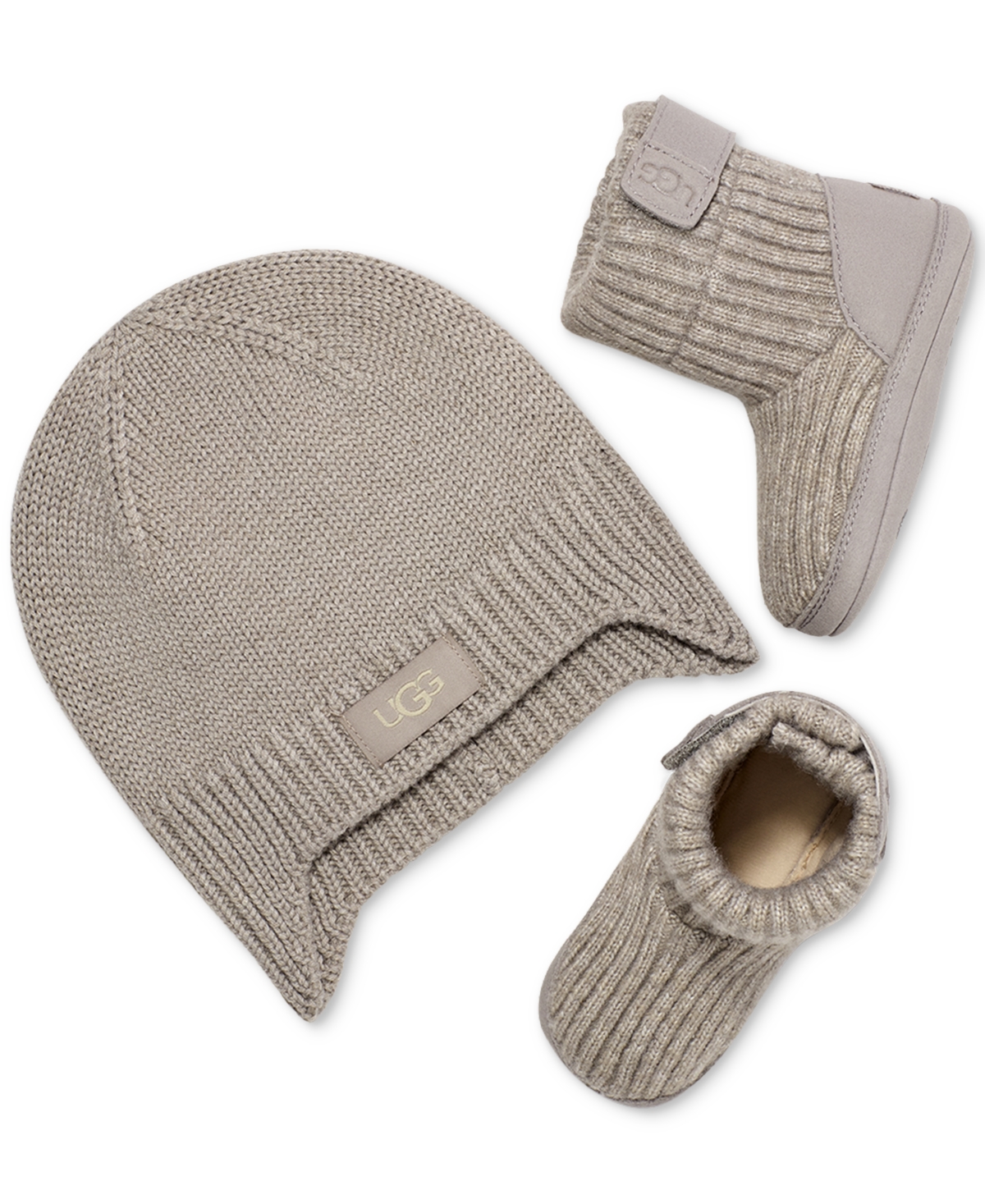 Ugg Baby Skylar Slipper Booties & Beanie