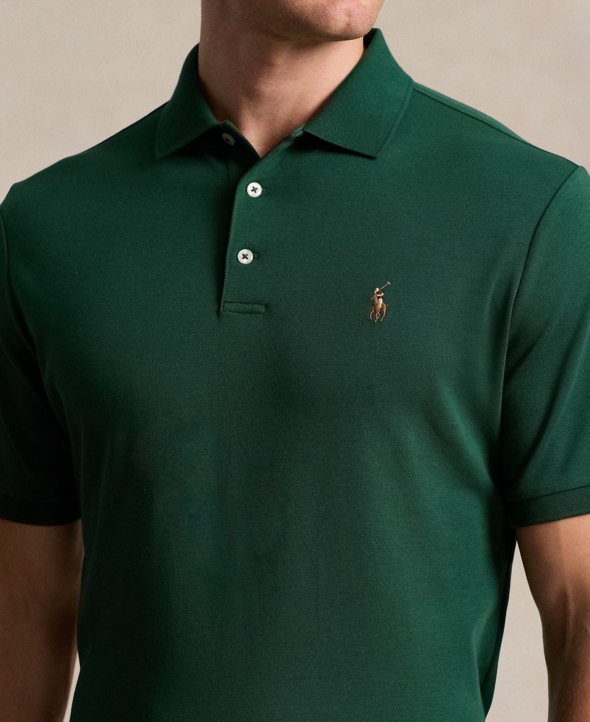 Polo Ralph Lauren Men's Classic Fit Soft Cotton Polo In Green