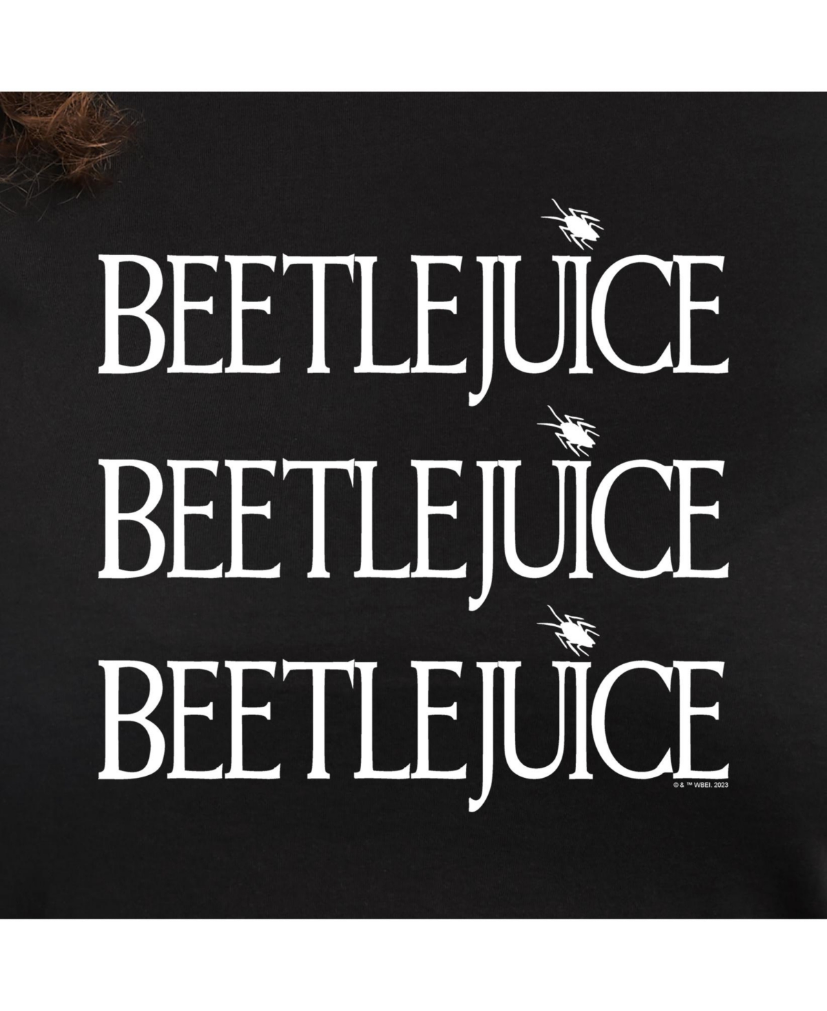 Hybrid Apparel Beetlejuice Plus Size Graphic Tee In Black