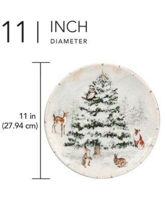 Winter's Frost Dinner Plates, Set of 4