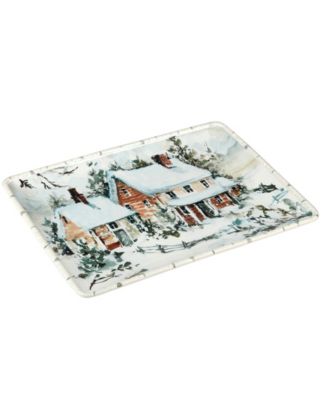 Winter's Frost Medium Rectangular Platter