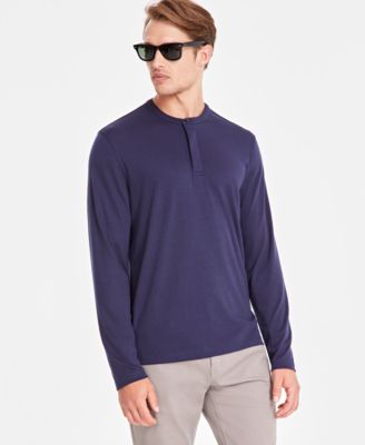 Alfani - Men's Alfatech Solid Henley