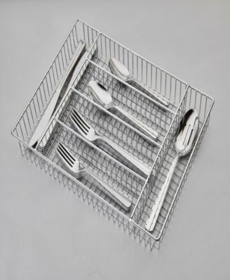 Alicja 42 Piece Flatware Set with Wire Caddy, Service for 8 