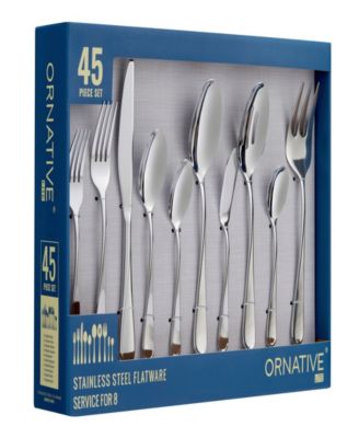 Noa Mirror 45 Piece Flatware Set, Service for 8 
