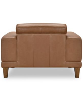 Niebee 52" Leather Chair, Created for Macy's