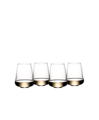 Riedel - SL Stemless Wings Aromatic White Wine/Champagne Glass, Set of 4