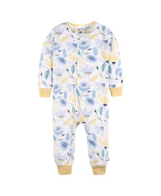 Baby Girls Footless Fleece Pajamas, 3-Pack