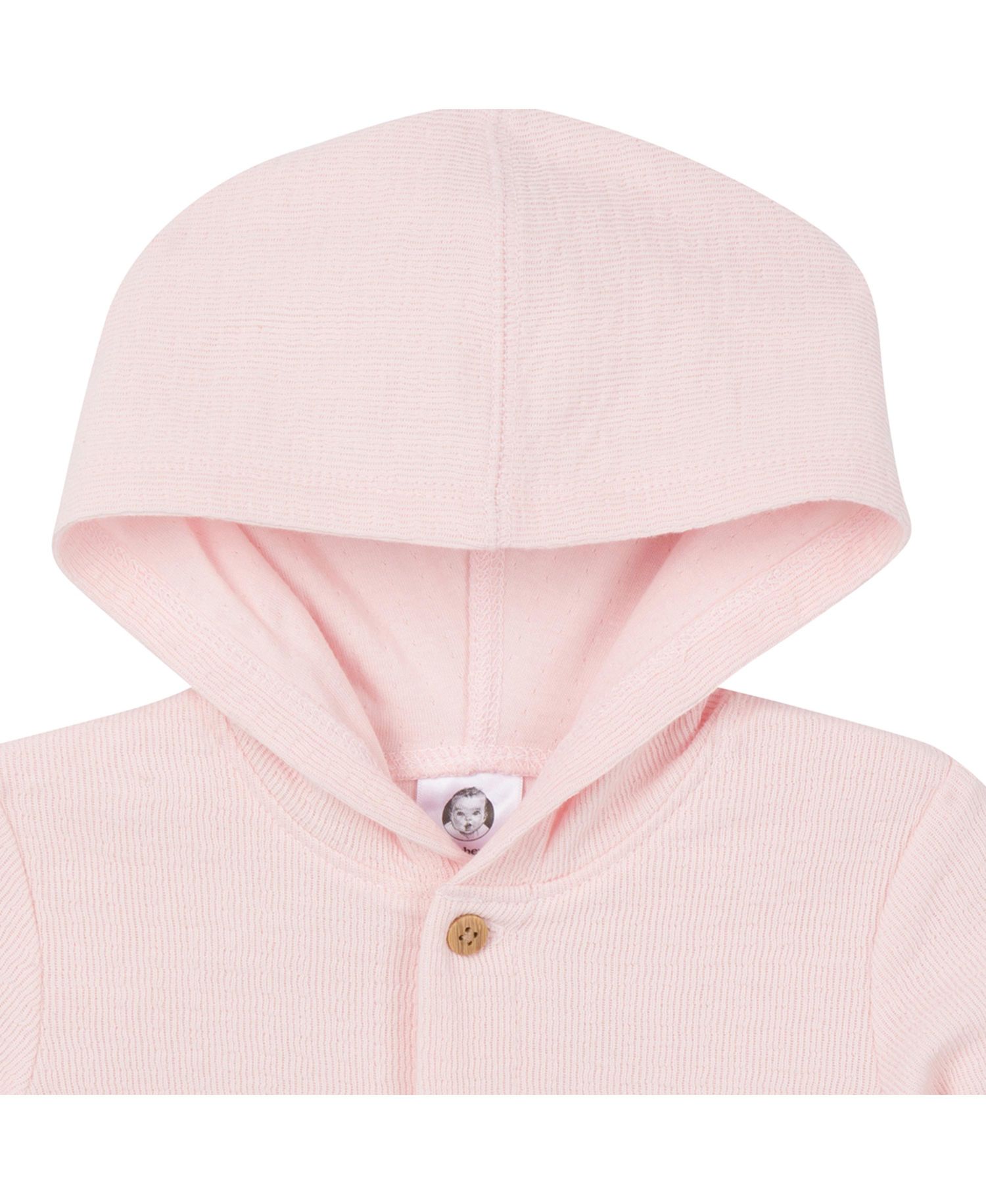 Baby Girls Hooded Long Sleeve Romper