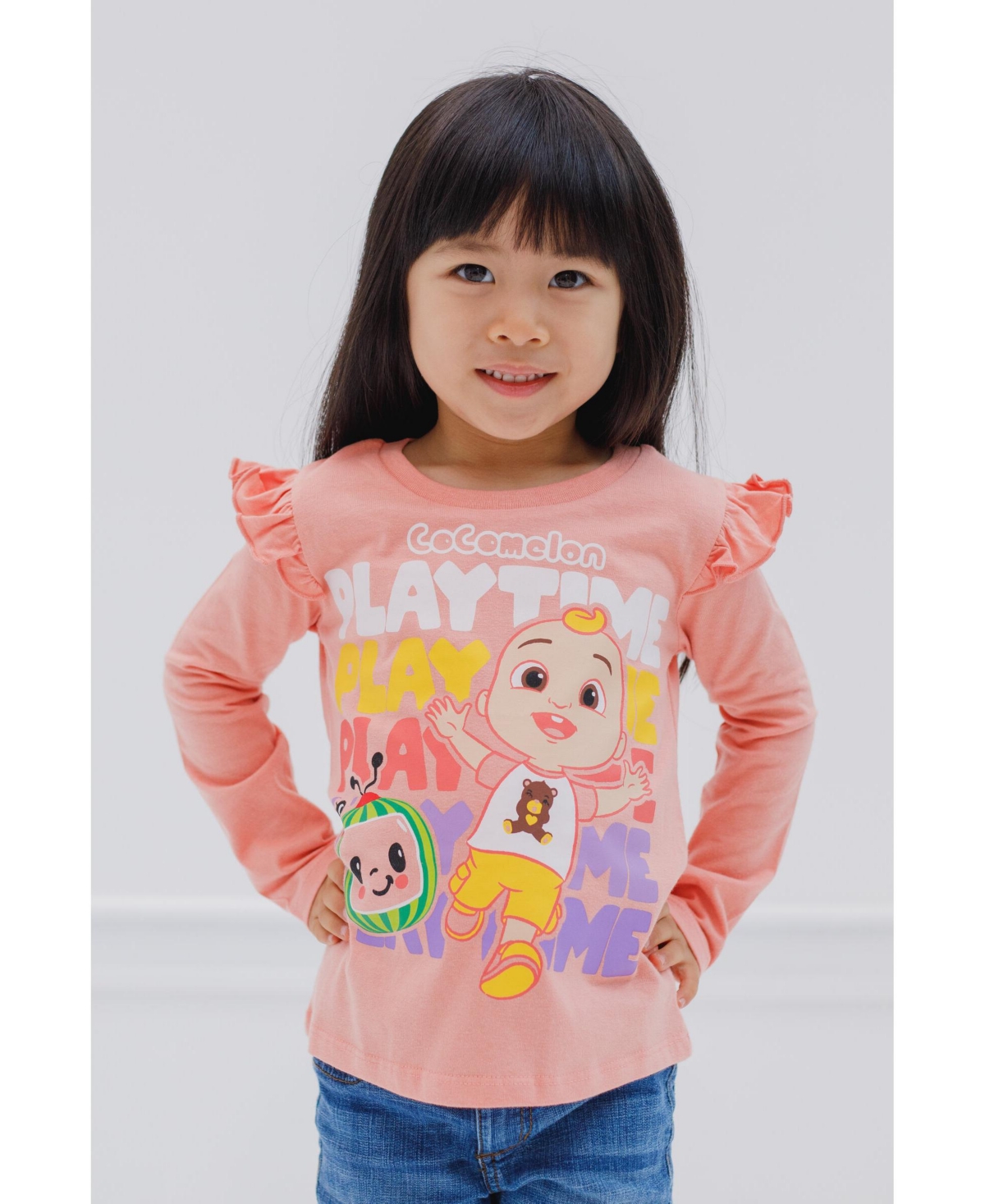 CoComelon Toddler Girls Jj Cody Nina 2 Pack T-Shirts to -/ purple