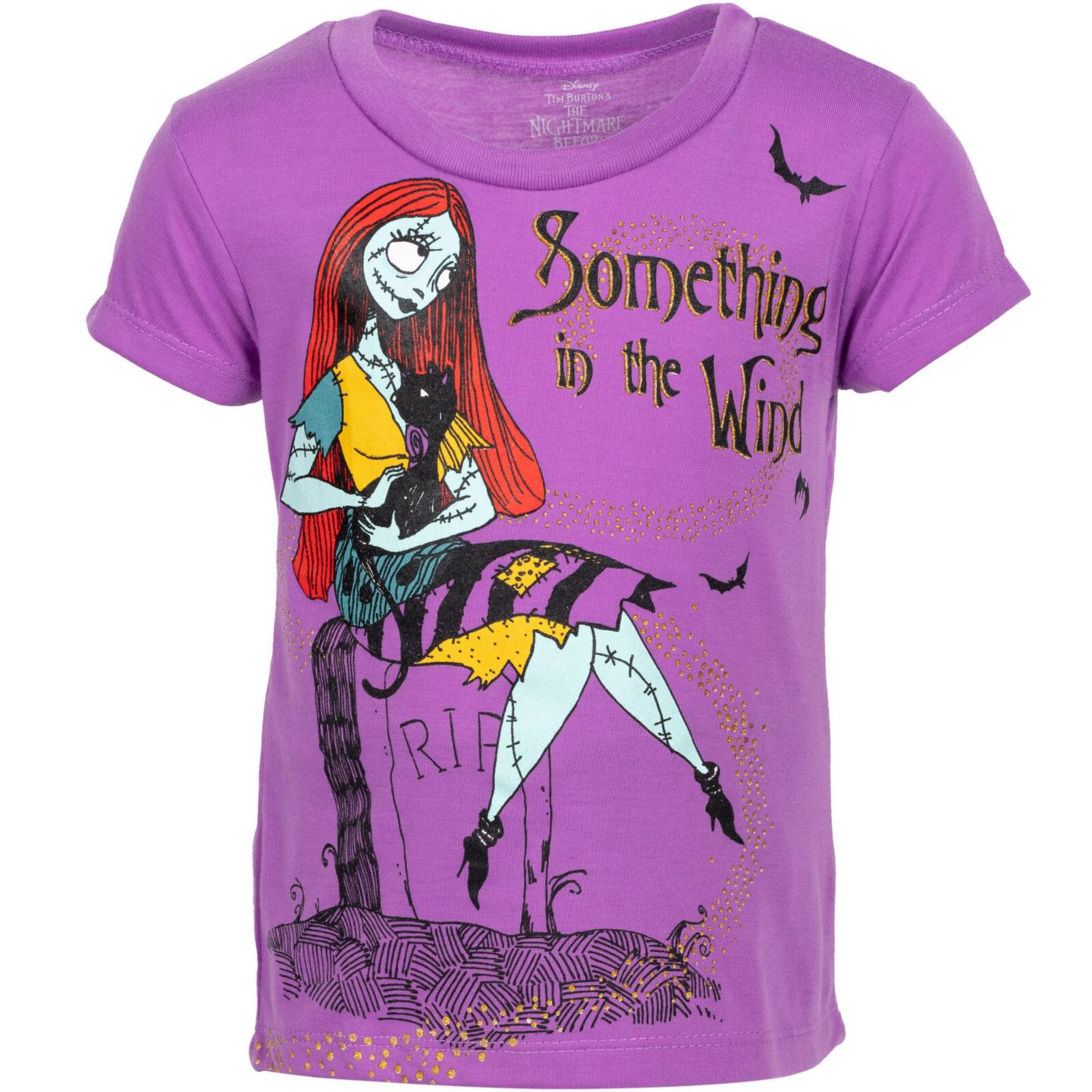 Комплект Nightmare Before Christmas Halloween 2-Piece T-Shirt and Leggings Set для девочек-малышей, цвет: Фиолетовый чёрный — фото 5