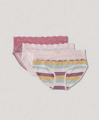 Women's Lace Waist Brief 3-Pack