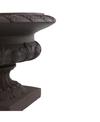 Iron-Finished Decorative Urn Stylish Accent for Modern and Rustic Decor
