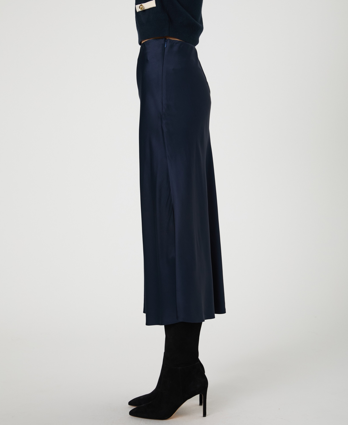 French Connection Women's Ennis Satin Midi Skirt