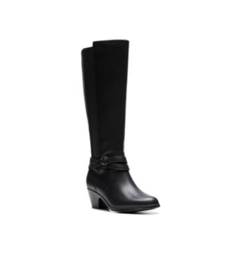 Clarks knee length boots online