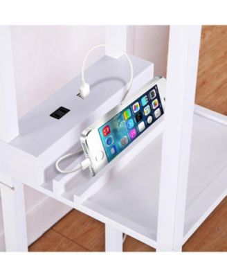 Maxwell 63" LED Shelf Lamp with USB Port and Power Outlet