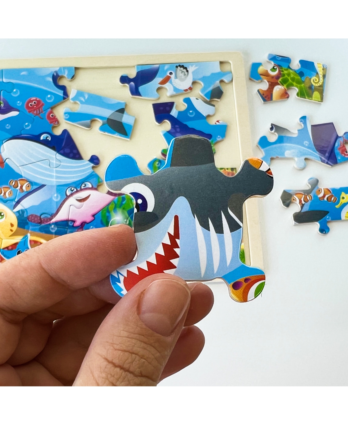 Quokka 4SET Pcs Wooden Puzzles for Kids Ages 4-6 - Mermaids Princess
