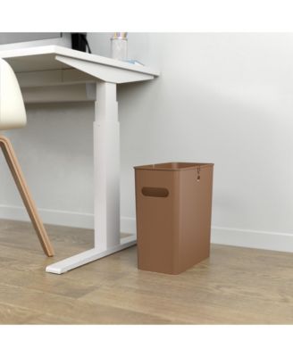 4.2 Gallon SlimGiant Plastic Set of 2 Wastebasket with Handles