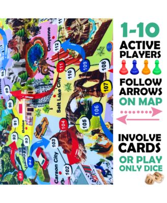 Geography Board Game for Kids - Certifed for 6+ years, Recommended Age 8-12 years