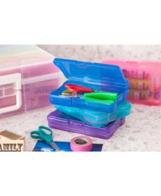 IRIS 2 Pack Extra Large 4" x 6" Photo and Embellishment Craft Keeper with 16 cases, Multicolored