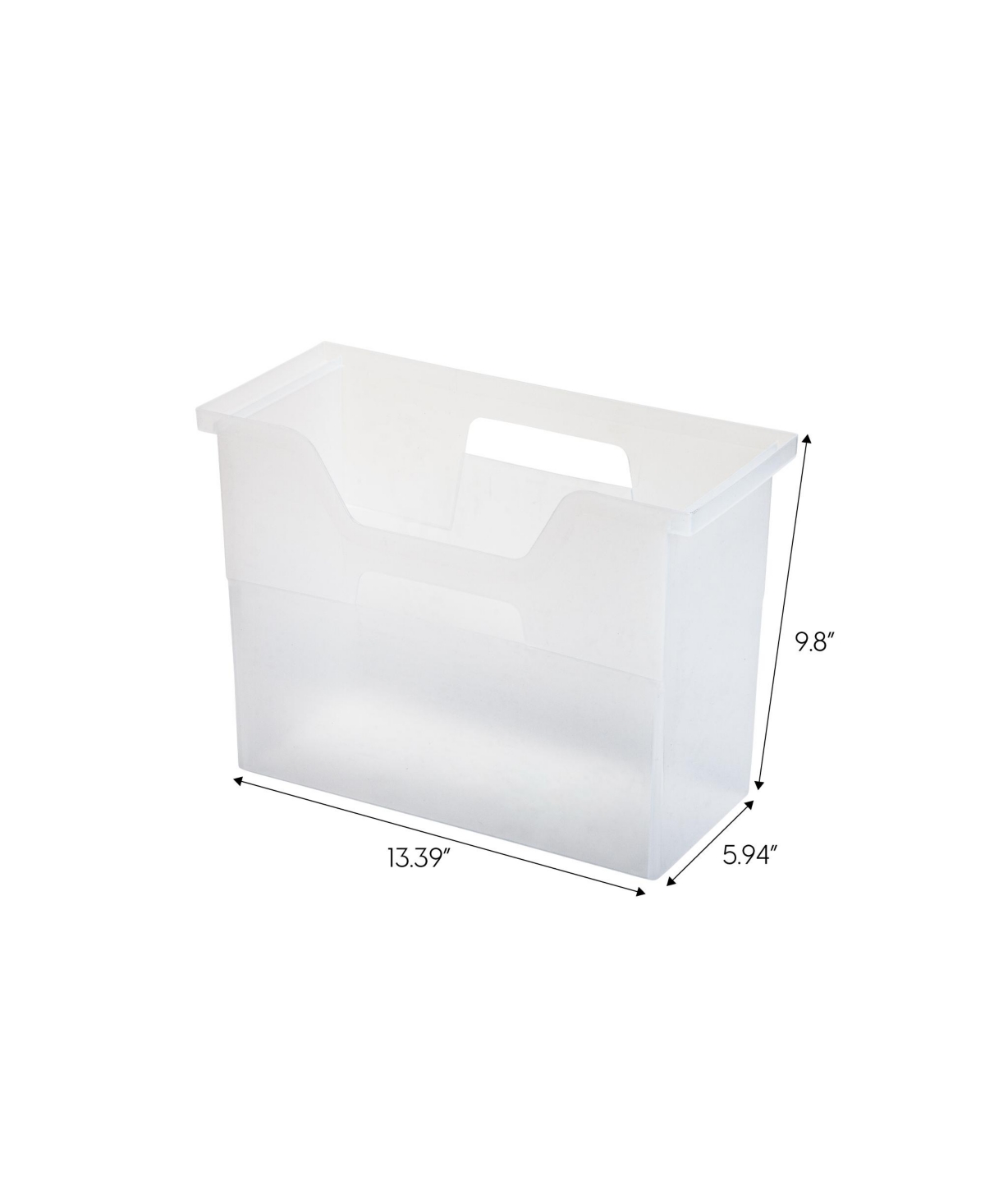 Iris Usa Medium Portable Desktop File Box with Open Lid, 6 Pack, Side Handles, Hanging File Folders, Tabs & Inserts, Letter Size, Magazines, Newspaper