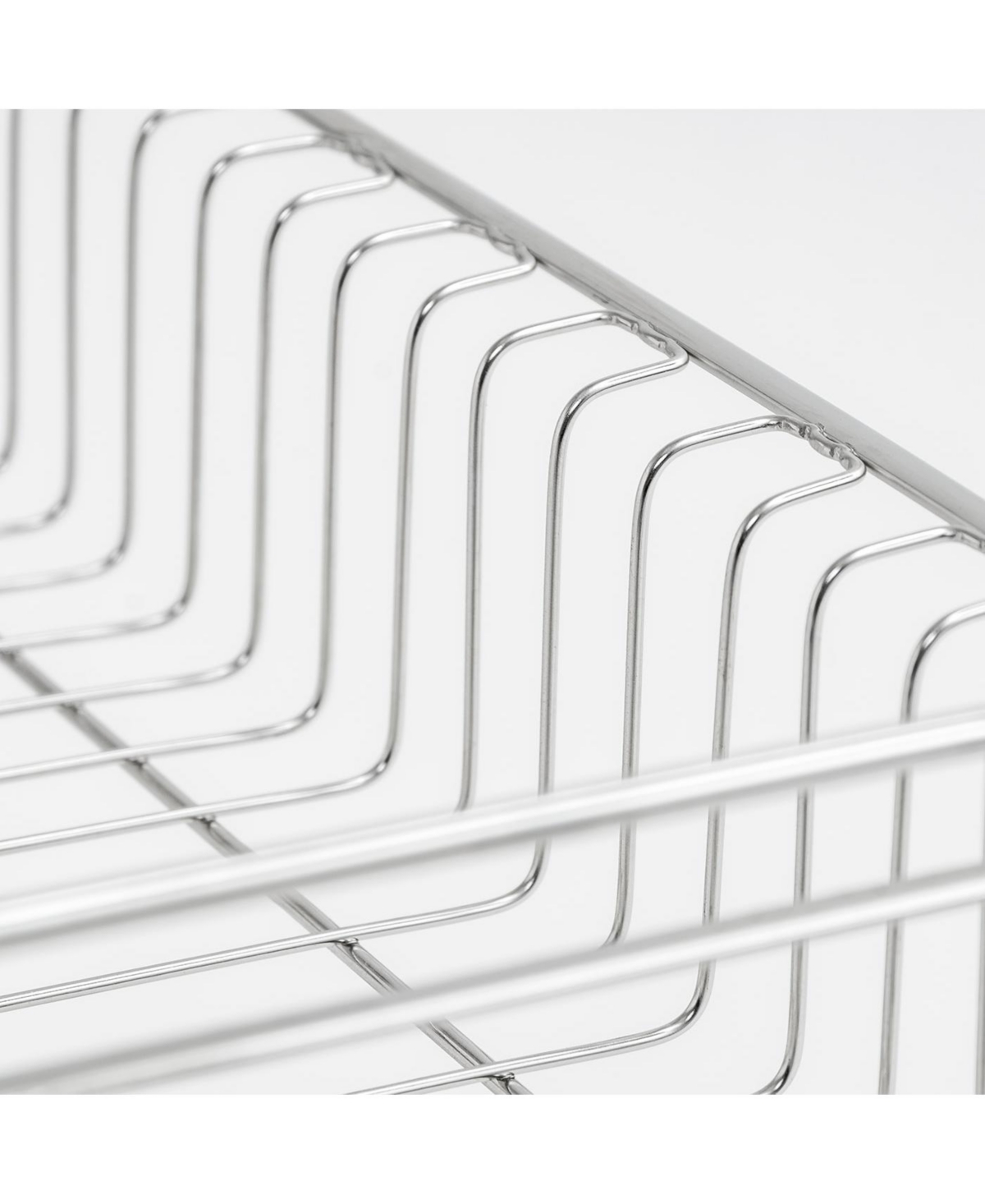 Iris Usa 2-tier Slim-sized Dish Rack with Drain Spout,- Black