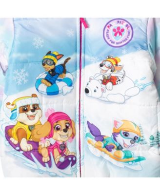 Toddler Girls Everest Rubble Marshall Zip Up Puffer Jacket to