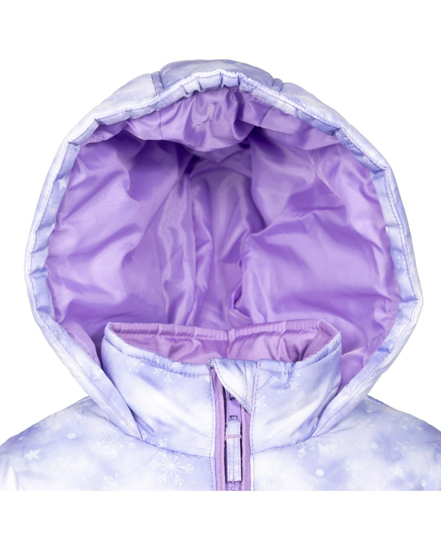 Toddler Girls Frozen Zip Up Puffer Jacket to (2T - 7-8)