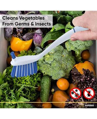 Vegetable Brush, Dish Brush, All Purpose Cleaning Brush with Long Handle