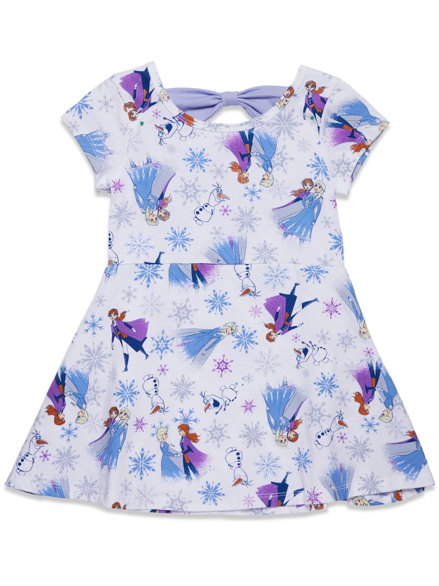 Little Girls Disney Elsa Princess Anna Olaf Christmas Skater Dress to