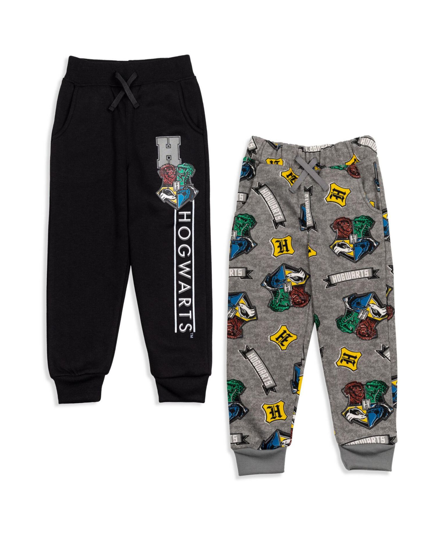 Little Boys 6-20 Gryffindor Slytherin Hufflepuff Ravenclaw Fleece 2 Pack Jogger Pants