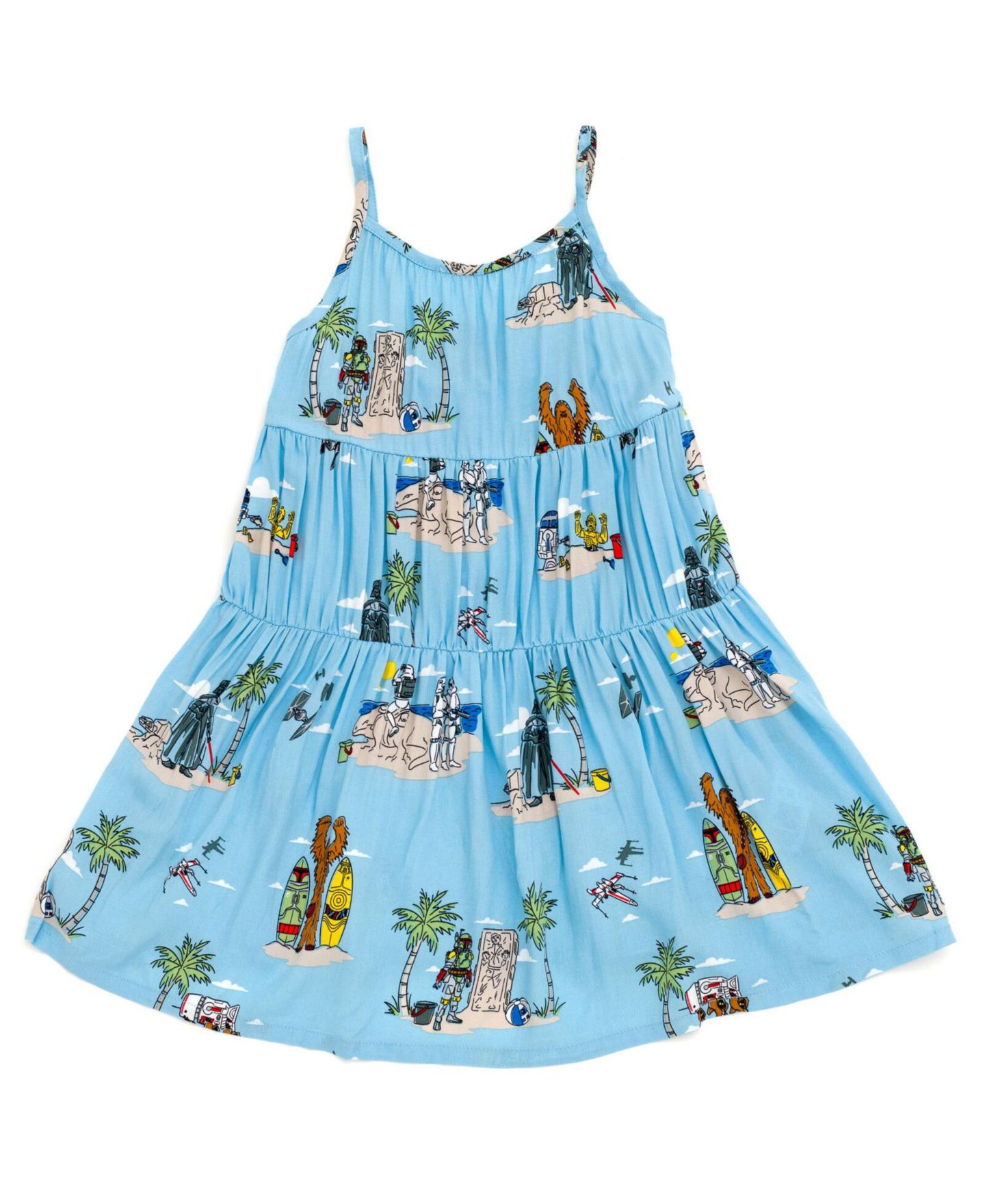 Платья Star Wars Cami Matching Family Dress to (2T - 14-16) для девочек-малышей, цвет: Синий — фото 5