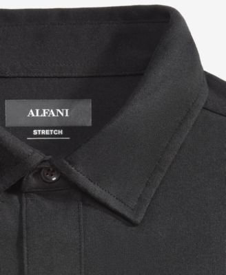 Men's Classic-Fit Heathered Jersey-Knit Button-Down Shirt, Created for Macy's 