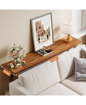 70.9-Inch Extra Long Console Table for Entryway, Narrow Sofa Table Behind Couch with Solid Wood Legs, Entry Accent Table
