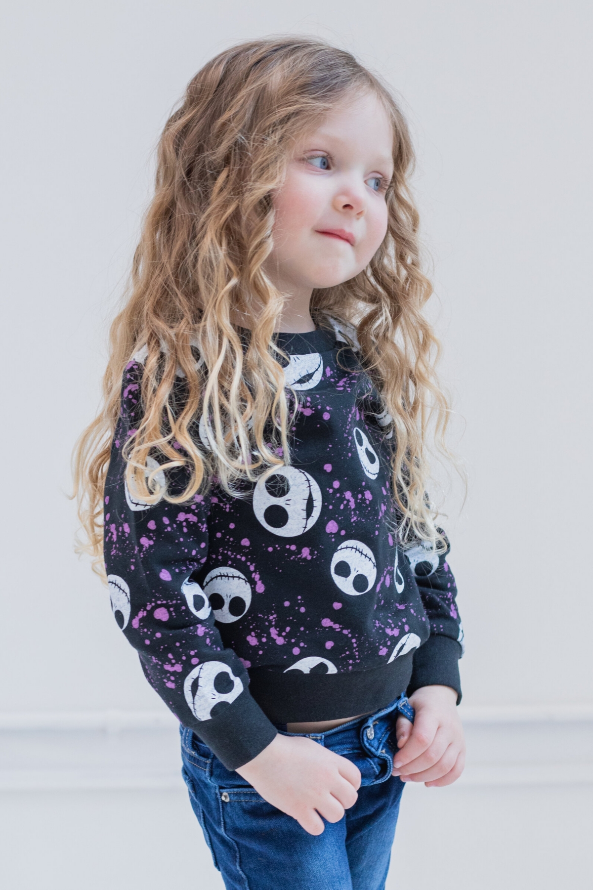 Nightmare Before Christmas Toddler Girls Moana Frozen Minnie Mouse Princess Toy Story Lion King Mickey Lilo & Stitch Sweatshirt