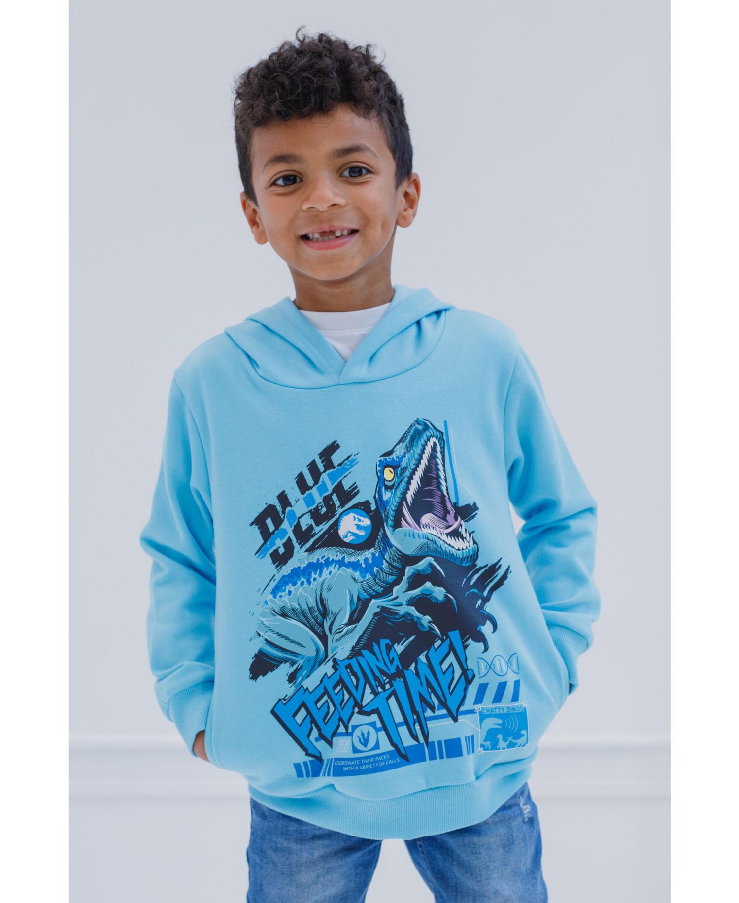 Jurassic World Girls Dinosaur T-Rex Fleece Pullover Hoodie