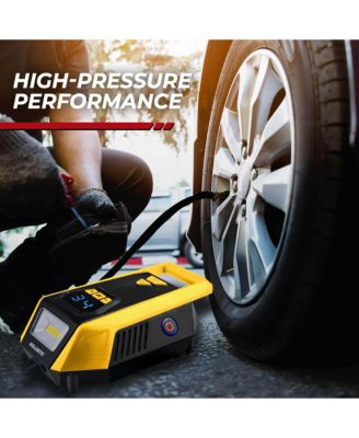 150 PSI Handheld Tire Inflator with Digital Pressure Gauge, Sound and Light Alert